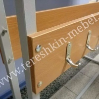 Вешалка напольная двухсторонняя на 24 места с крючками под обувь