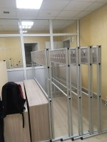 Вешалка односторонняя с ячейками под обувь на 12 мест