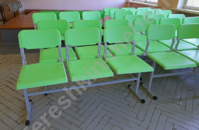 Блок стульев 3-х местный сиденье спинка пластик